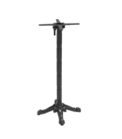 60 cm ronde hoge tafel kantelbaar zwart/goud en zwart marmeren blad