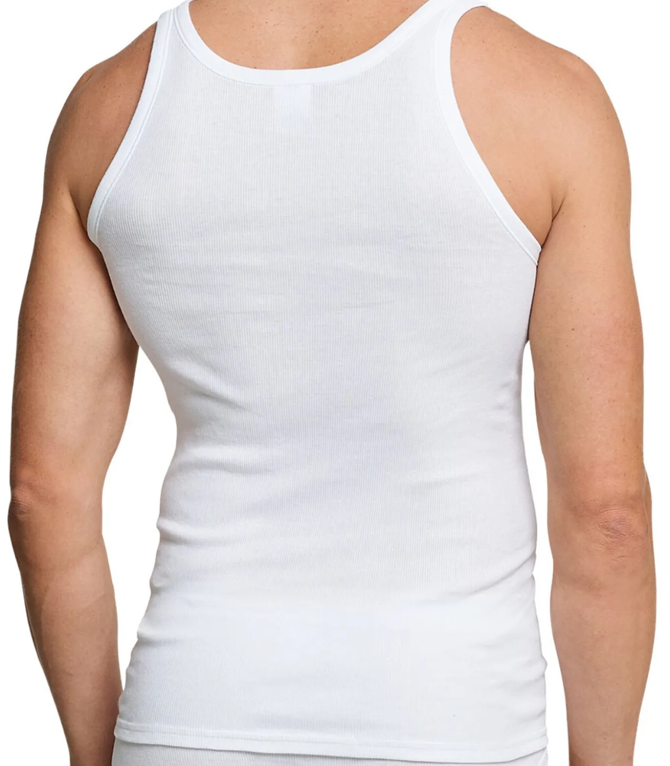 4 pack Cotton Essentials dubbelrib - onderhemd