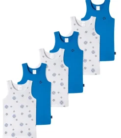 6 pack fijnrib Organic Cotton - onderhemd