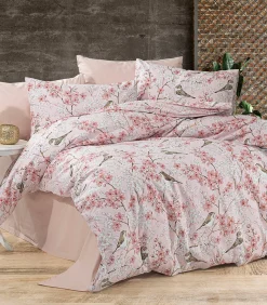 2 persoons beddengoed 240x220 cm+2 kussenslopen 65x65 cm in katoen