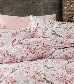 2 persoons beddengoed 240x220 cm+2 kussenslopen 65x65 cm in katoen