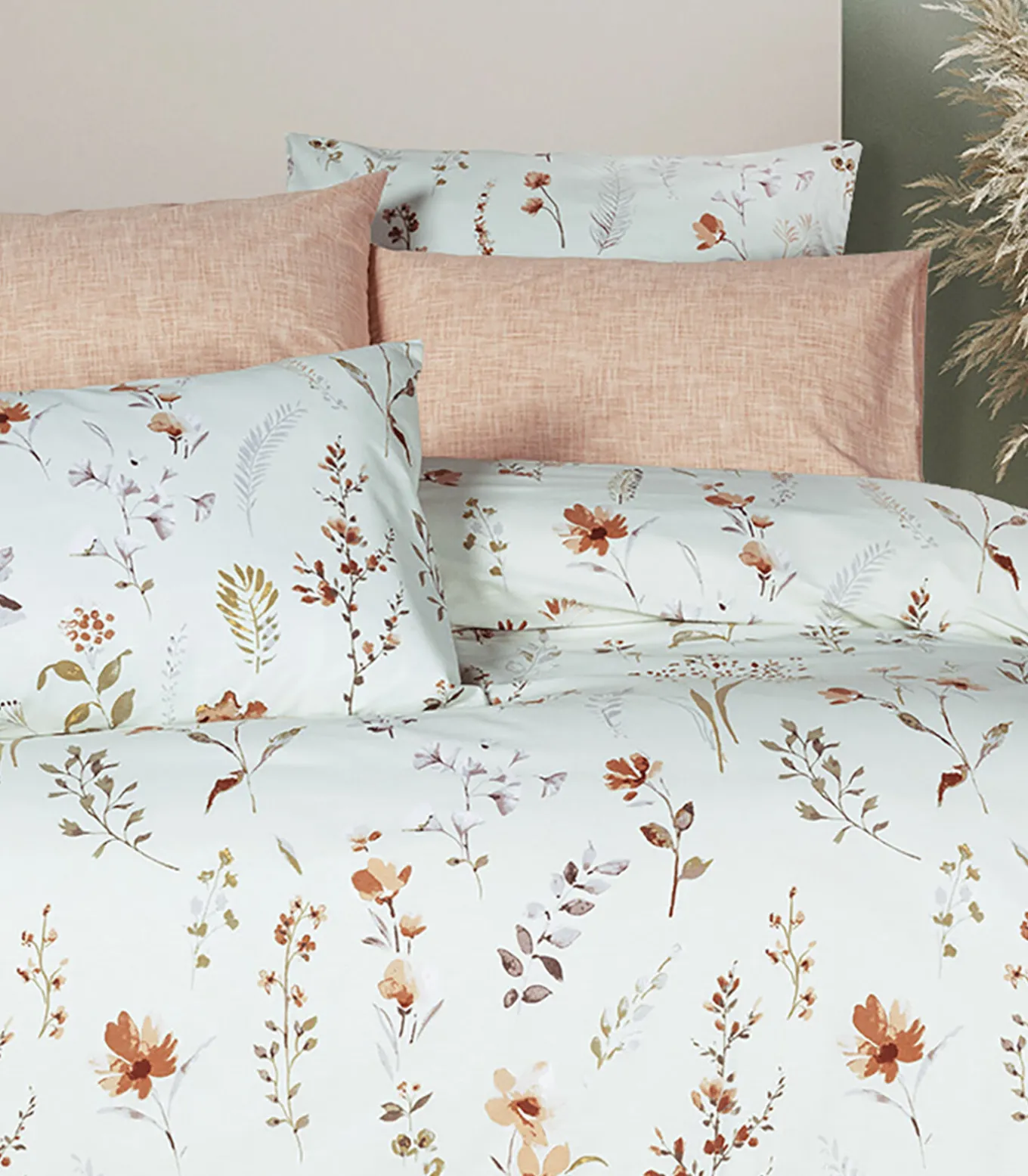 2 persoons beddengoed 240x220 cm+2 kussenslopen 65x65 cm in katoen