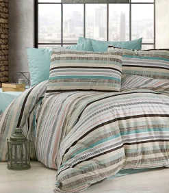 2 persoons beddengoed 200x200 cm+2 kussenslopen 65x65 cm in katoen