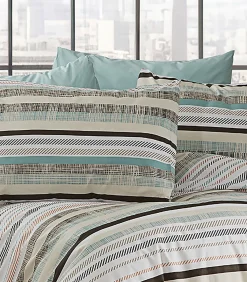 2 persoons beddengoed 200x200 cm+2 kussenslopen 65x65 cm in katoen