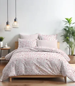 2 persoons beddengoed 240x220 cm+2 kussenslopen 65x65 cm in katoen