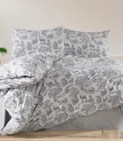 1 persoons beddengoed 140x200 cm+1 kussensloop 65x65 cm in katoen