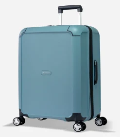 Aegis Expandable Middelgrote Koffer 4 Wielen Lichtblauw