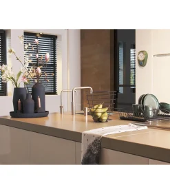 Afdruiprek - Linea Zwart met Mat Zwarte tray - 49x32x9,5cm