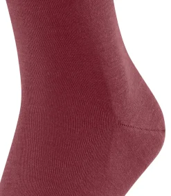 Airport Herensokken Wol Donkerrood