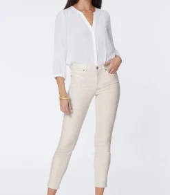 Ami Legging Ankle Jeans Zandkleurig Premium Denim