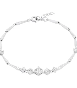 Armband für Damen, 925 Sterling Silber, Zirkonia synth.