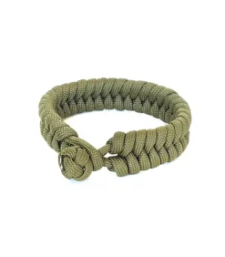 Armband gevlochten paracord groen