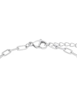 Armband m.Anh. voor dames, roestvrij staal, gekweekte zoetwaterparel