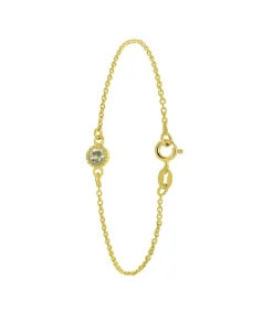 Armband Zilver 19 cm - Goudkleurig