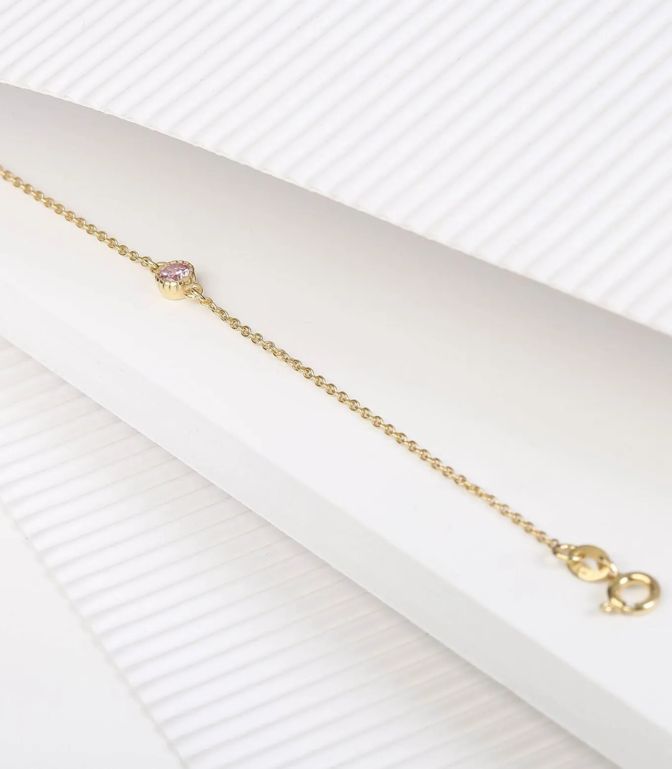 Armband Zilver 19 cm - Goudkleurig