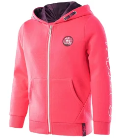 ASHIRA - Trui met kap Met Volledige Ritssluiting - Donker Roze