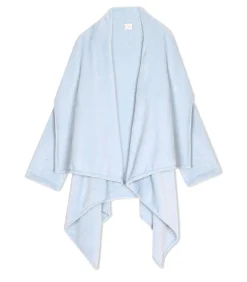 Asymmetrische jas van flanellen pluche ESSENTIEL 179