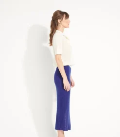 AVA 13 lange rok met split - 100% kasjmier