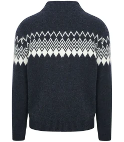 Avery Nordic Half Zip Trui Wolblend Navy