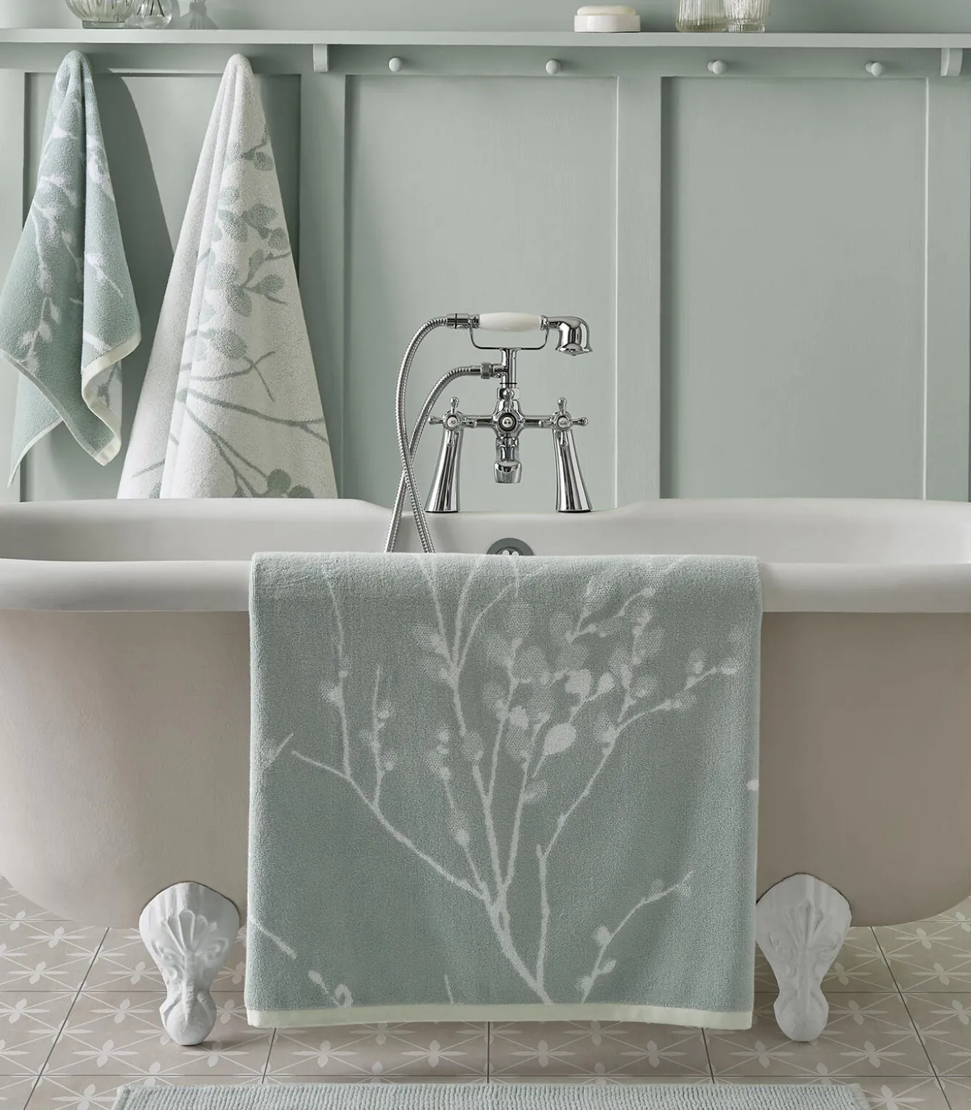 Badhanddoek Pussy Willow Duckegg