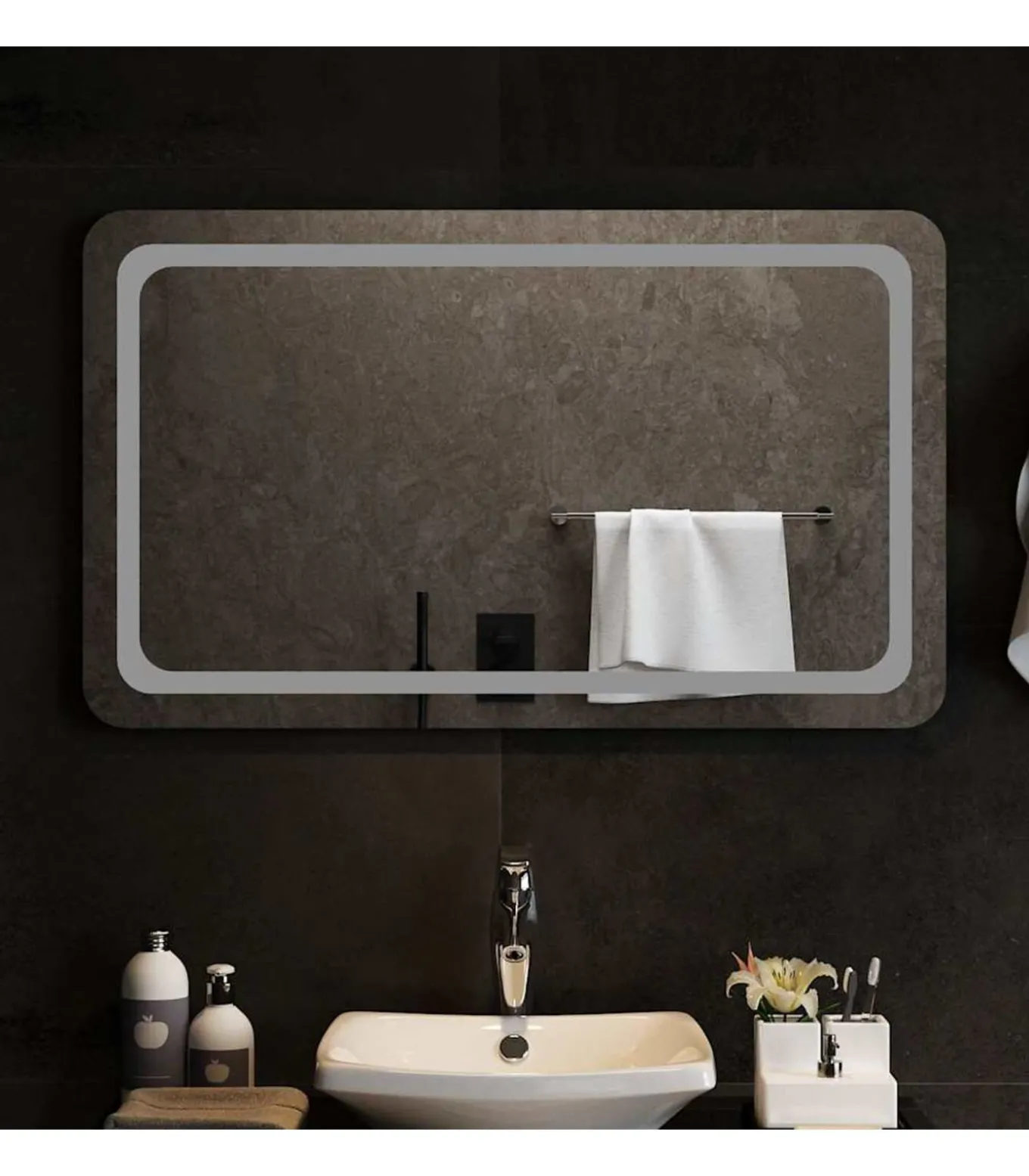 Badkamerspiegel LED 100x60 cm