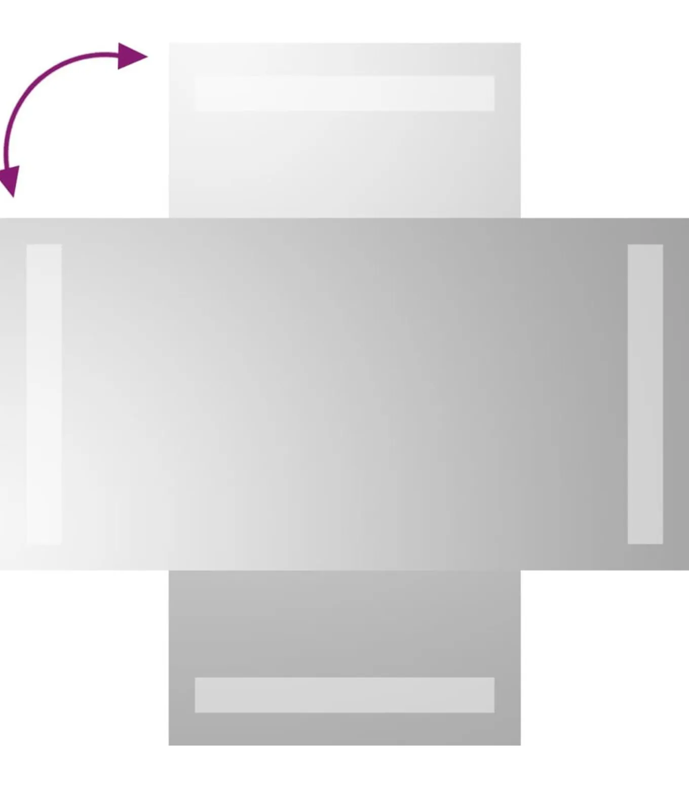 Badkamerspiegel LED 20x40 cm