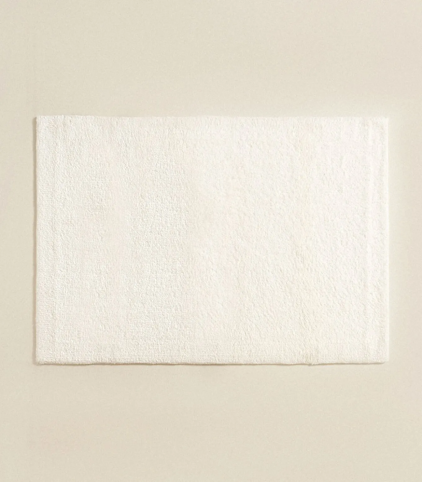 Badmat Bamboe Solid 60x100 cm Ecru