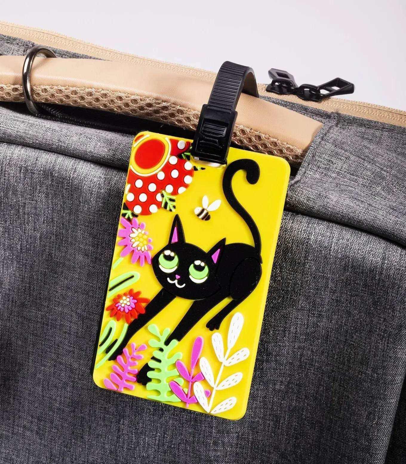 Bagagelabel - Zwarte Kat