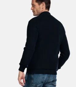 Baileys Fijngebreid Vest – Navy