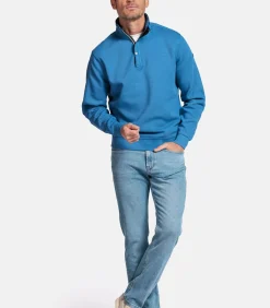 Baileys Half-Zip Sweatshirt – Middenblauw