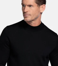 Baileys merinowollen pullover - Zwart