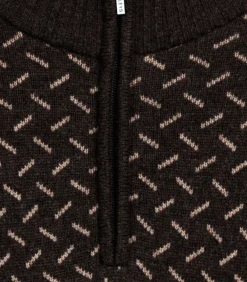 Baileys Pullover met print - Bruin