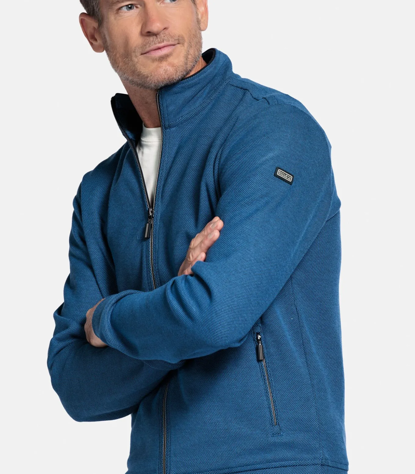 Baileys sweatvest - Delftblauw