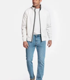 Baileys Sweatvest met Rits – Wit