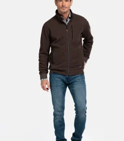 Baileys Vest met Structuur – Donker Taupe