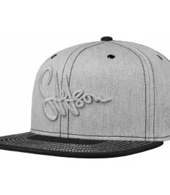 Basebalcap Katoen Grijs-Zwart