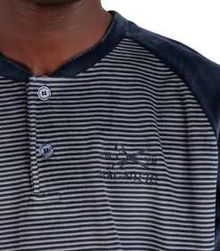 Basic Pyjama fluwelen outfit broek top lange mouwen