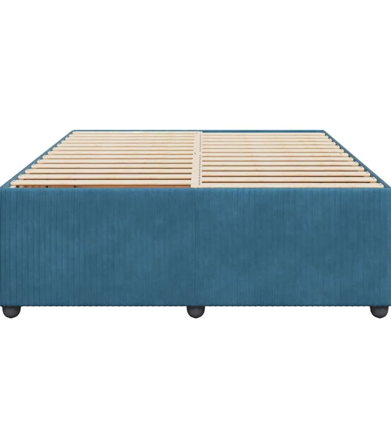 Bedframe fluweel blauw 160x200 cm