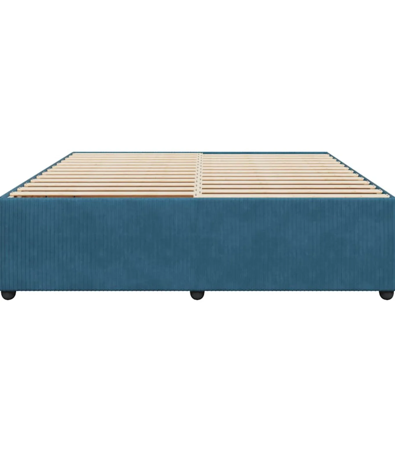 Bedframe fluweel blauw 200x200 cm