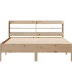 Bedframe zonder matras massief grenenhout 160x200 cm