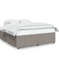 Bedframe zonder matras stof taupe 200x200 cm