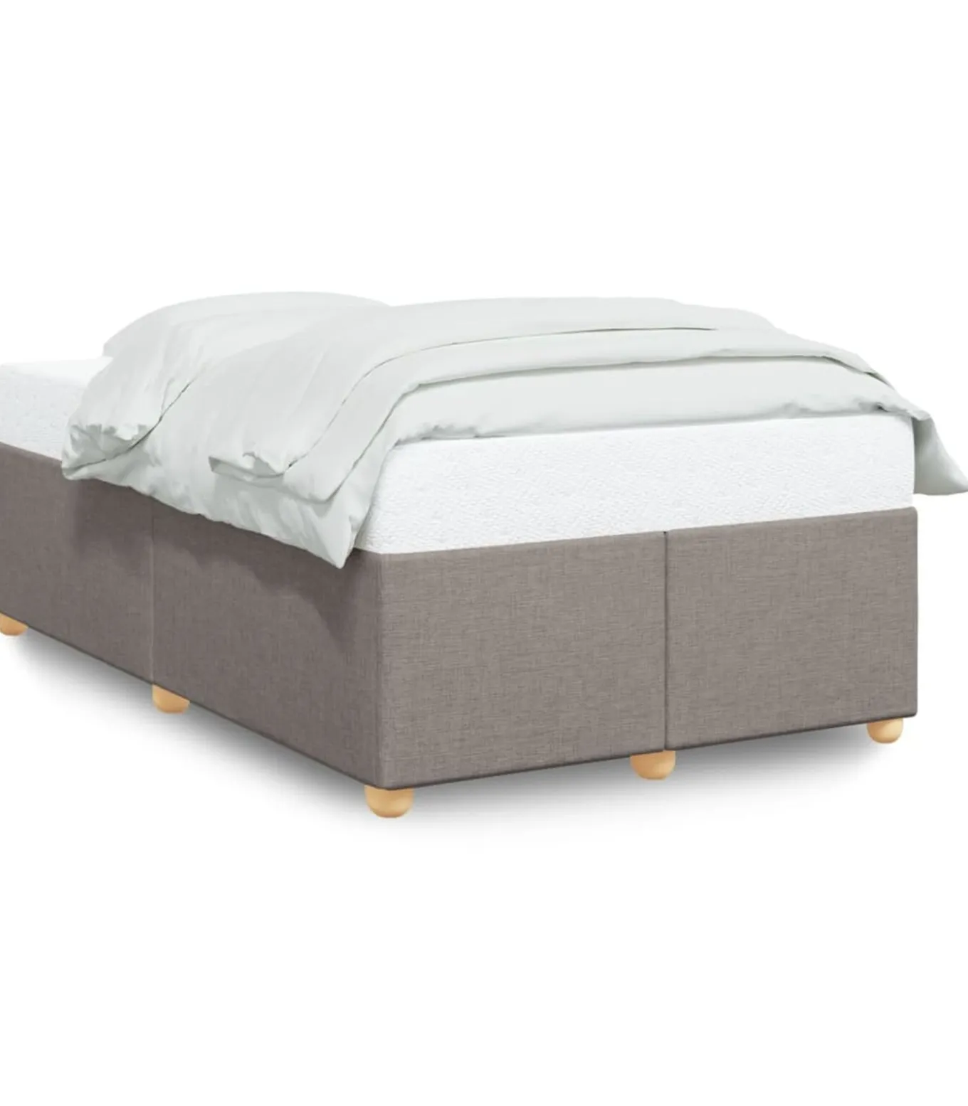 Bedframe zonder matras 120x200 cm stof taupe
