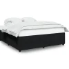 Bedframe zonder matras 200x200 cm fluweel zwart