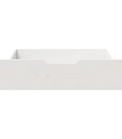 Bedlades 2 st 65x55x17 cm massief grenenhout wit