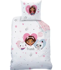 Bedrukt beddengoed 100% katoen, HEARTS