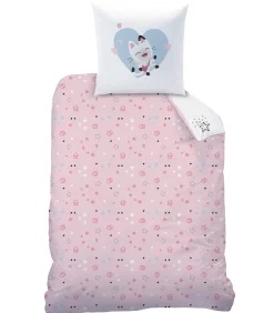 Bedrukt beddengoed 100% katoen, HEARTS