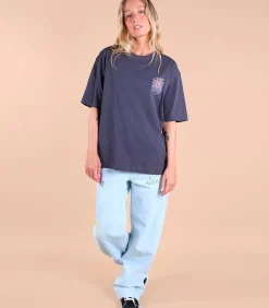 Bedrukt T-shirt op borst en rug SAFI