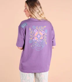 Bedrukt T-shirt op borst en rug SAFI