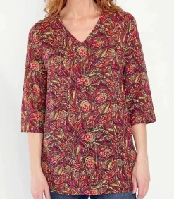 Bedrukte tuniek van biologisch katoen LAURIE