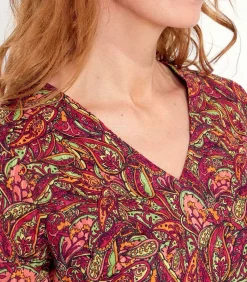 Bedrukte tuniek van biologisch katoen LAURIE